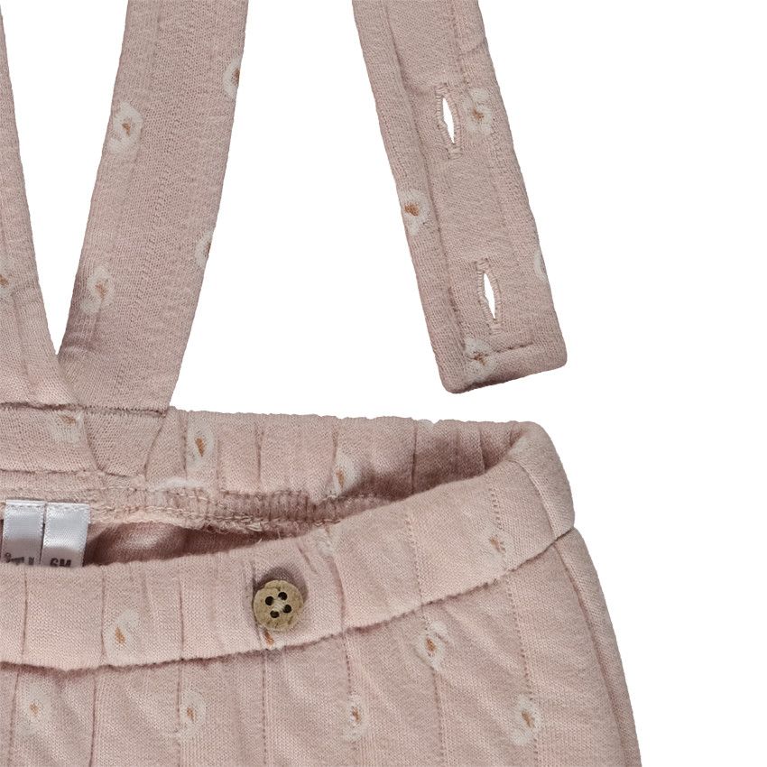 Ensemble 2 pièces avec bloomer à bretelles pour bébé fille - Ecru
