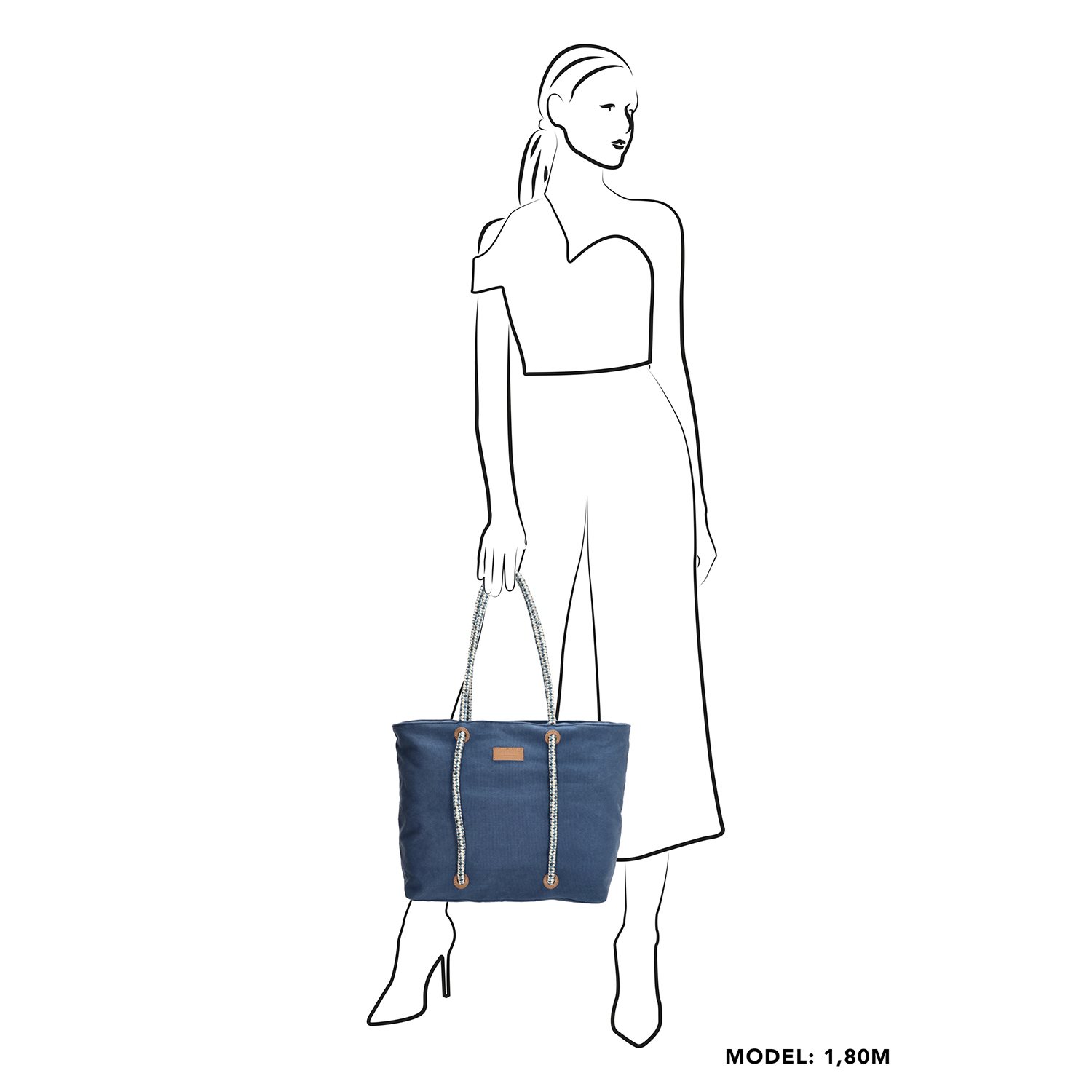 PE Florence Leisure Strandtas blauw