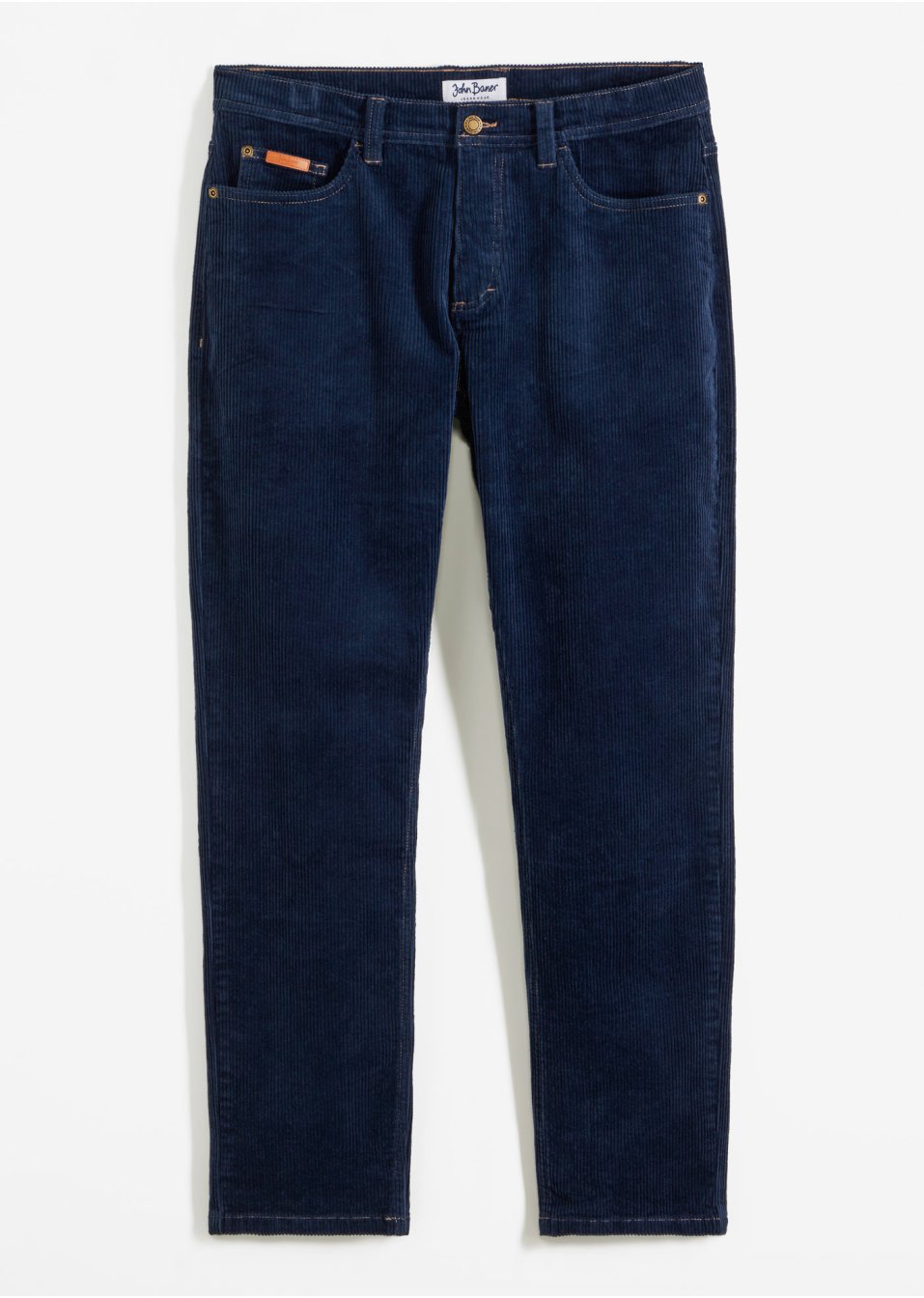 Pantalon velours côtelé extensible Regular Fit, Straight