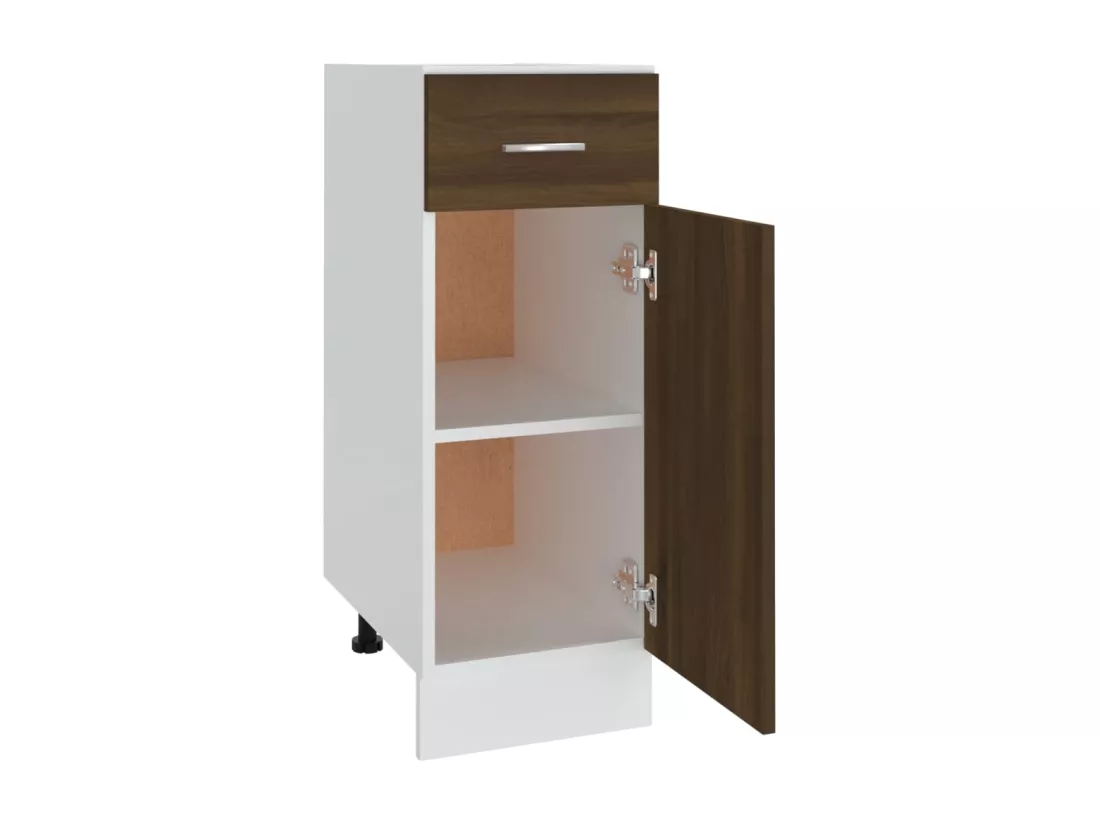 Armoire de plancher à tiroir Chêne marron 30x46x81,5 cm