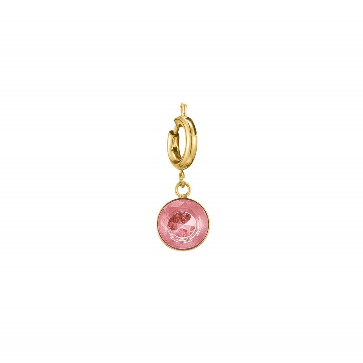 Charm Rose acier doré or