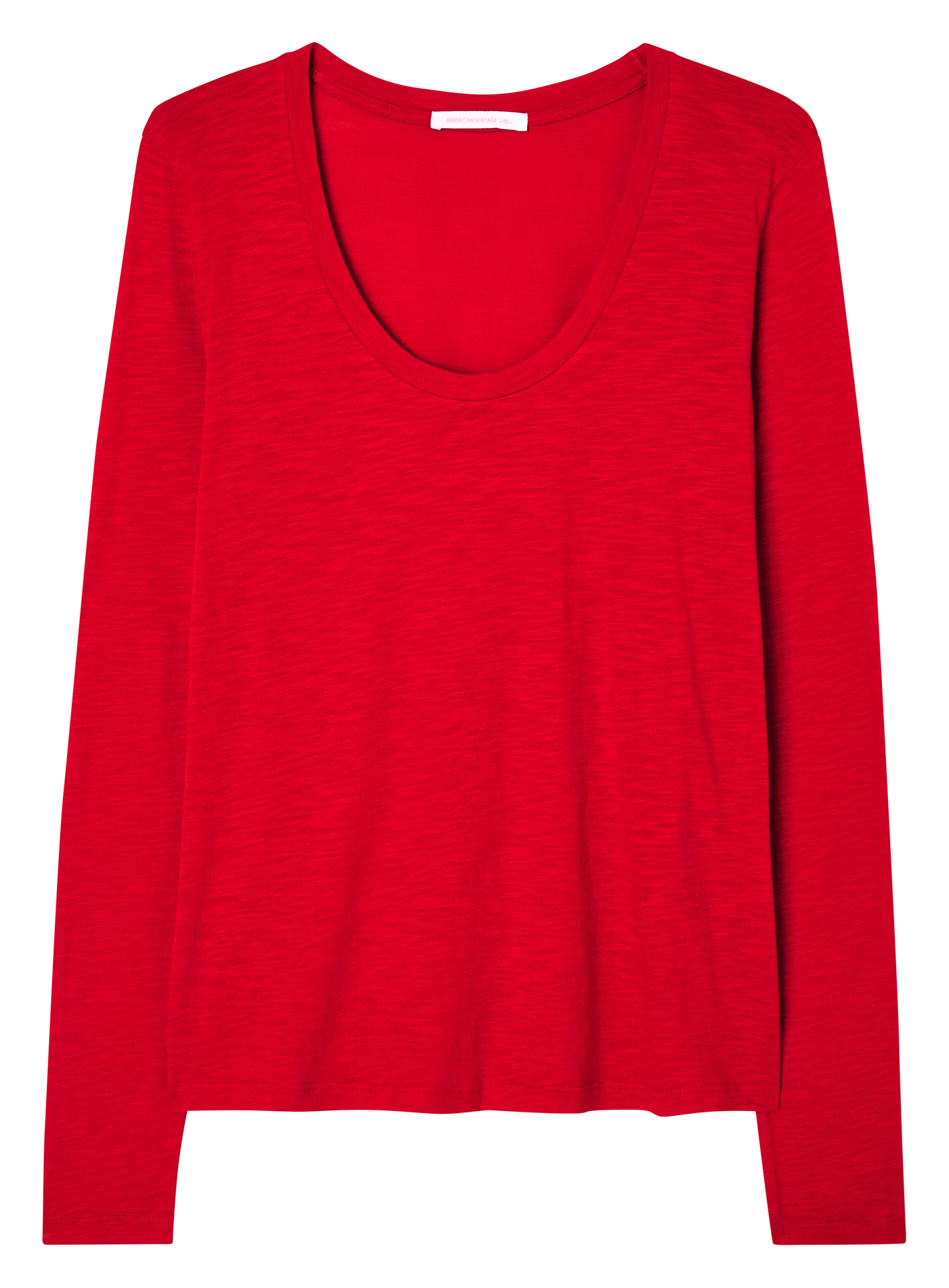 JACKSONVILLE - Tee-shirt col rond en coton mélangé | Rouge