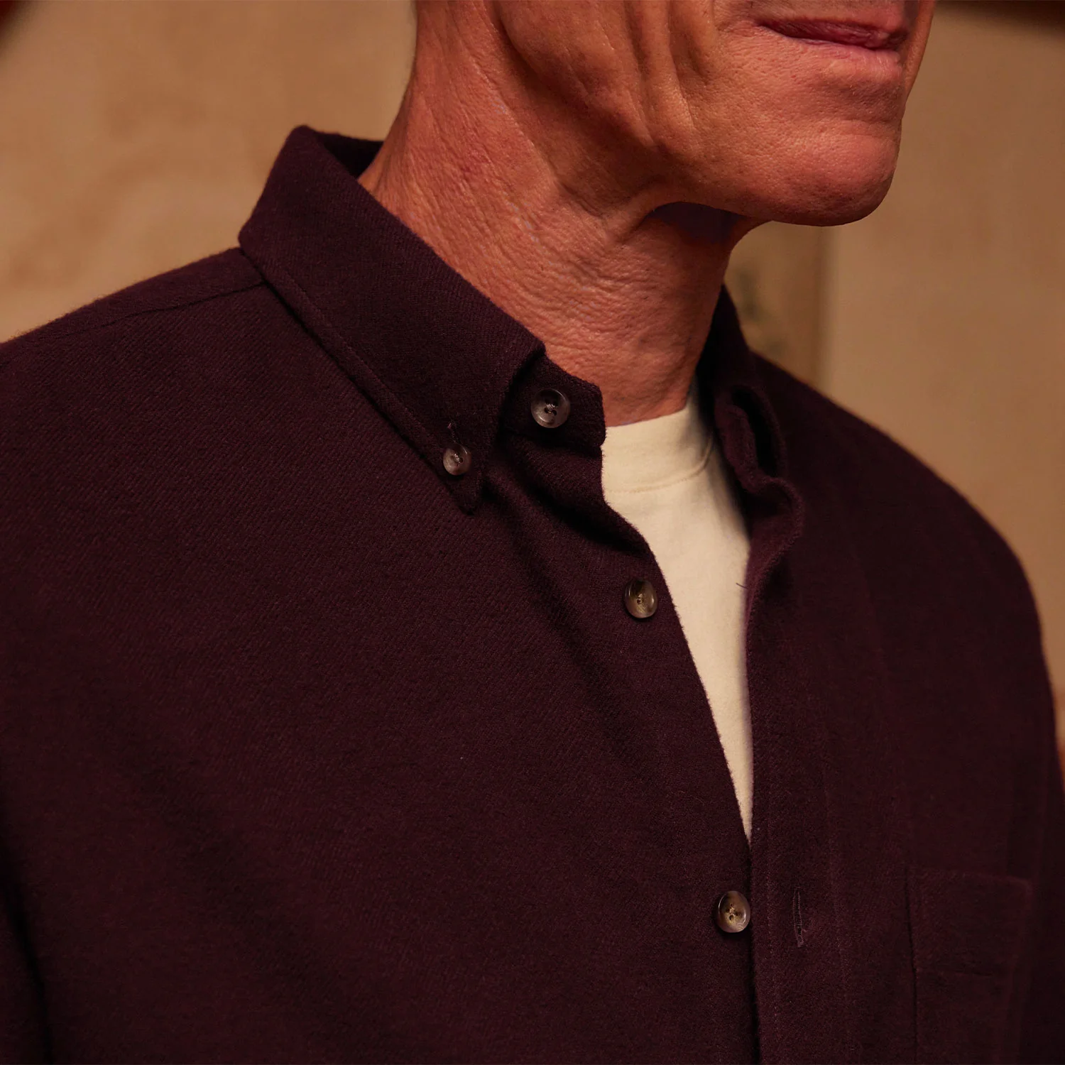 Burgundy Flannel Shirt