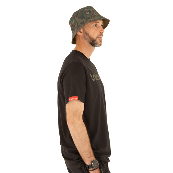 Trakker CR Logo T-Shirt Black Camo