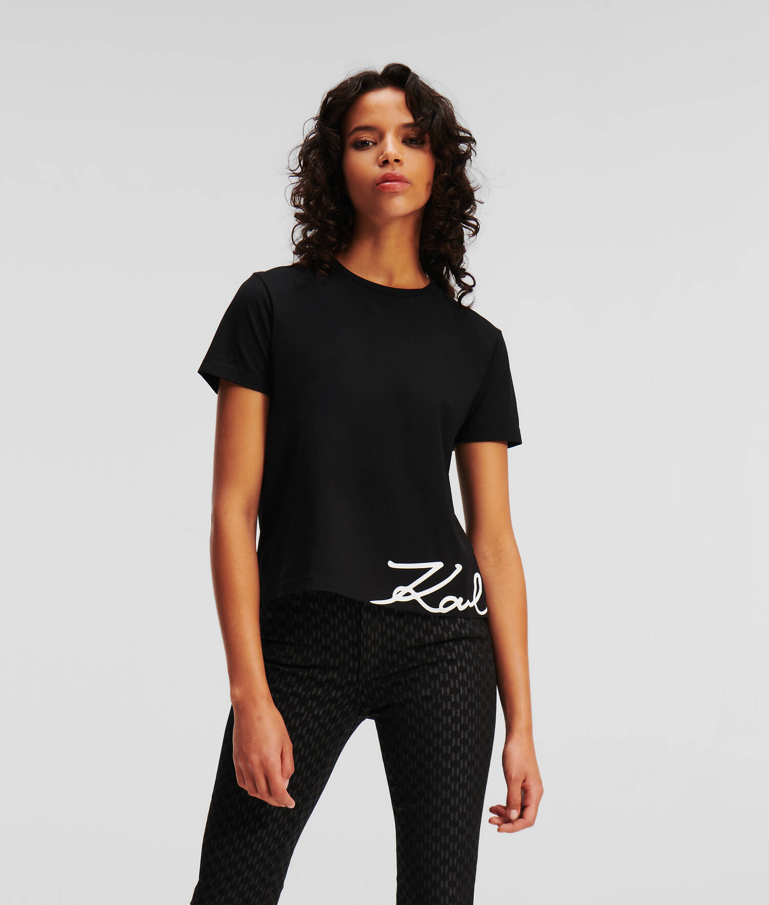 T-SHIRT À OURLET KARL SIGNATURE
