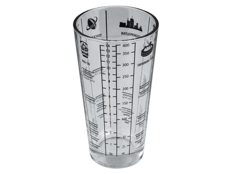 Xavax Drink Mixer Cocktail-Shaker 0.4 l, Transparent Cocktail-Shaker