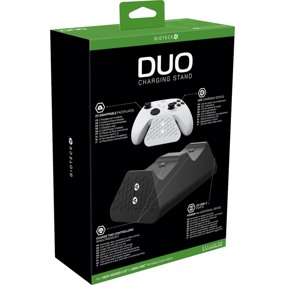 Gioteck Duo Xbox Charging basestasjon til spillkontrollere