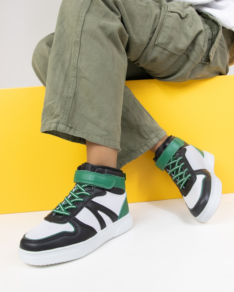 Nelson Kids Hoge sneakers  - groen
