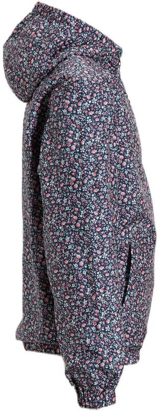 Orange Stars - Reversible Jacket - Ditsy Floral Print - Meisjesjack - Navy
