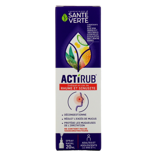 Spray nasal Actirub - Rhume, sinusite, nez bouché