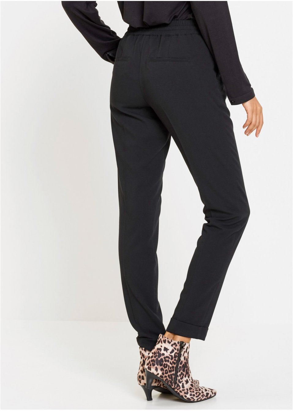 Pantalon à pinces avec taille extensible