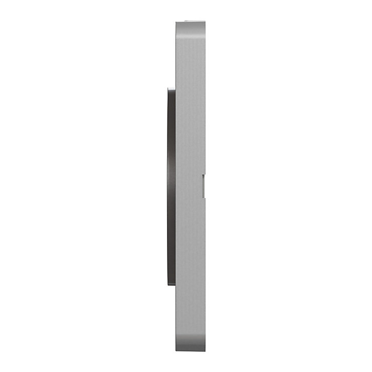 Plaque de finition simple Schneider Electric Odace Touch wengué liseré aluminium