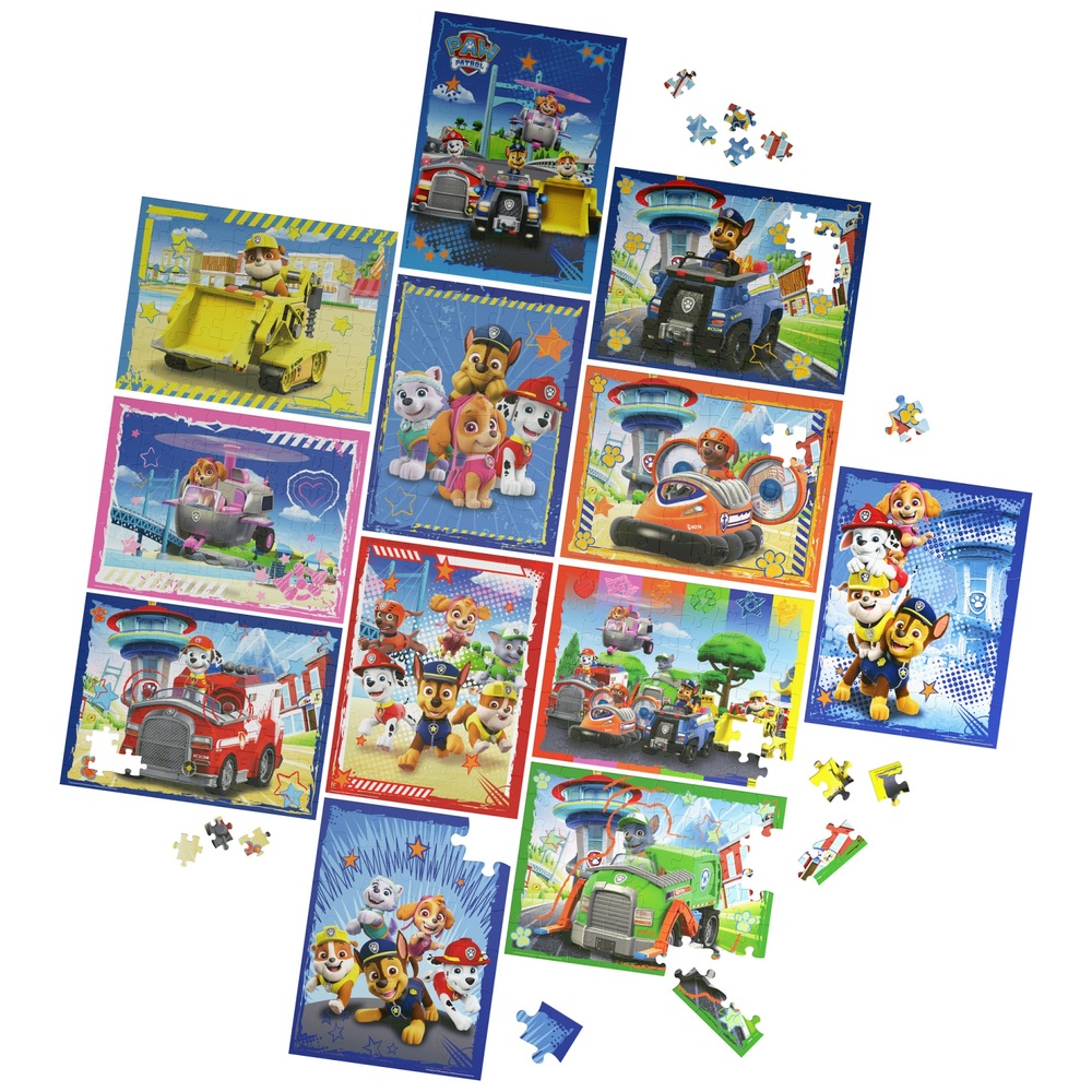 PAW Patrol: 12 in a Box Bumper Jigsaw Puzzle Pack ( 5 x 24 Teile, 5 x 48 Teile, 2 x 100 Teile)