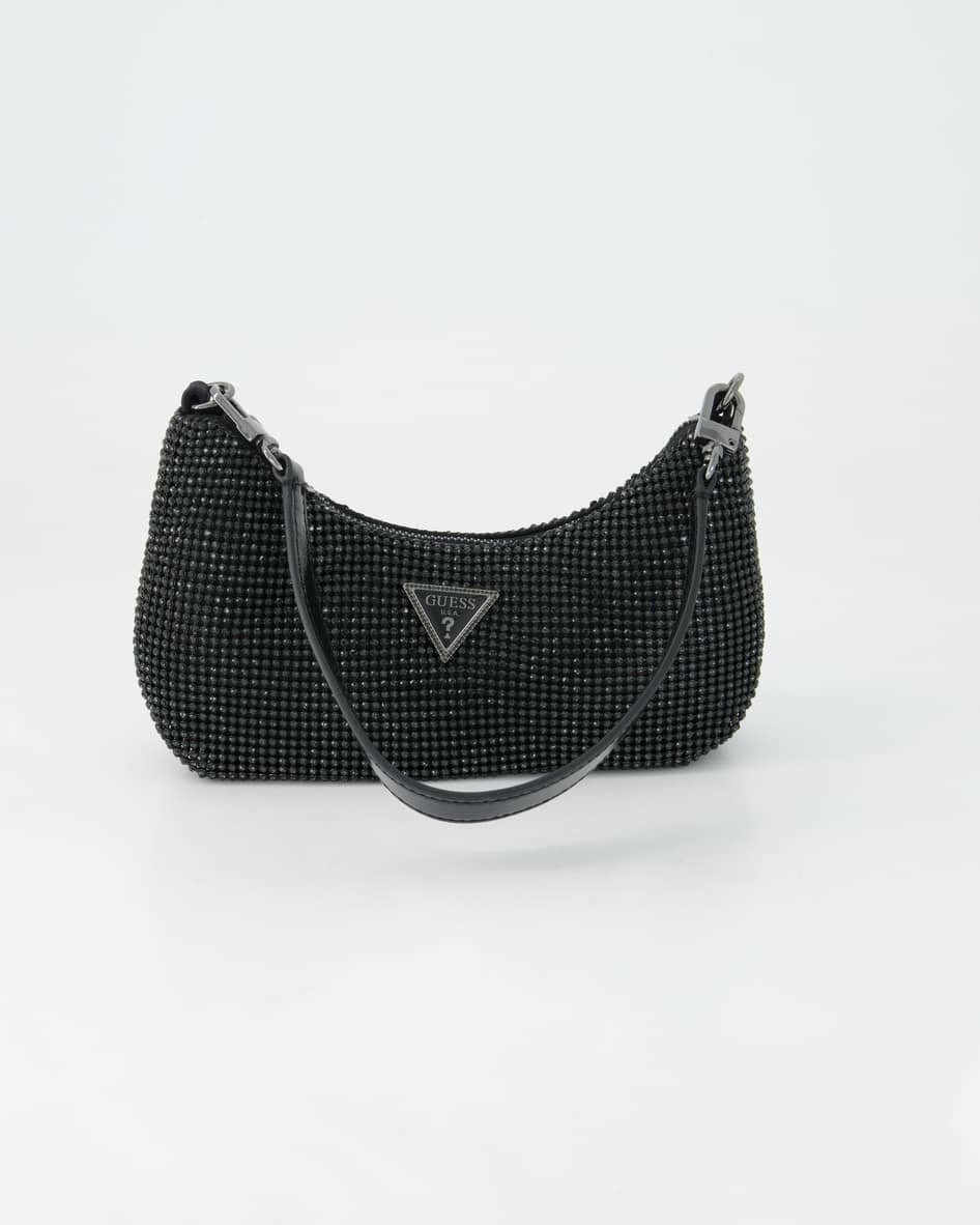 Guess Zalina Mini Top Zip Shldr Bag Umhängetasche in Schwarz