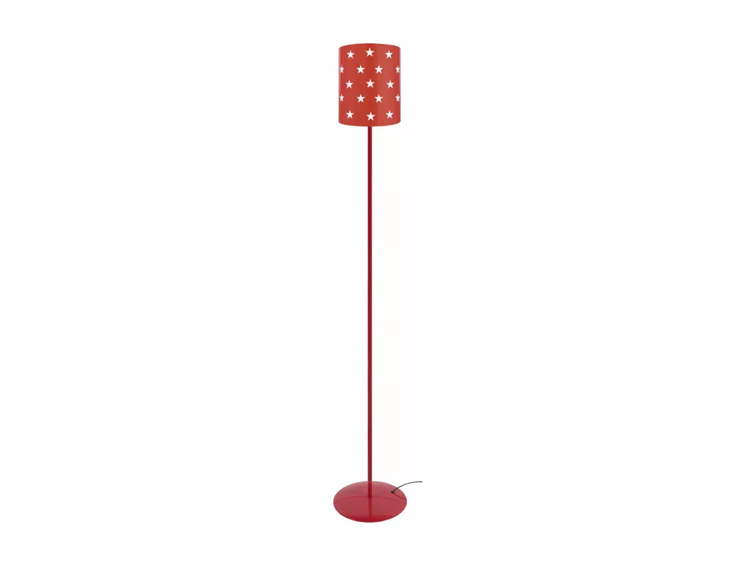 Lampadaire enfant métal rouge, 162 cm.