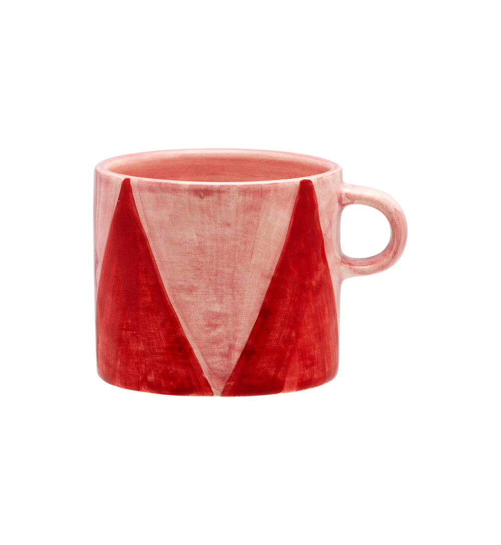 Anna + Nina  Diamond Candy Cane keramik kop - Multicolor