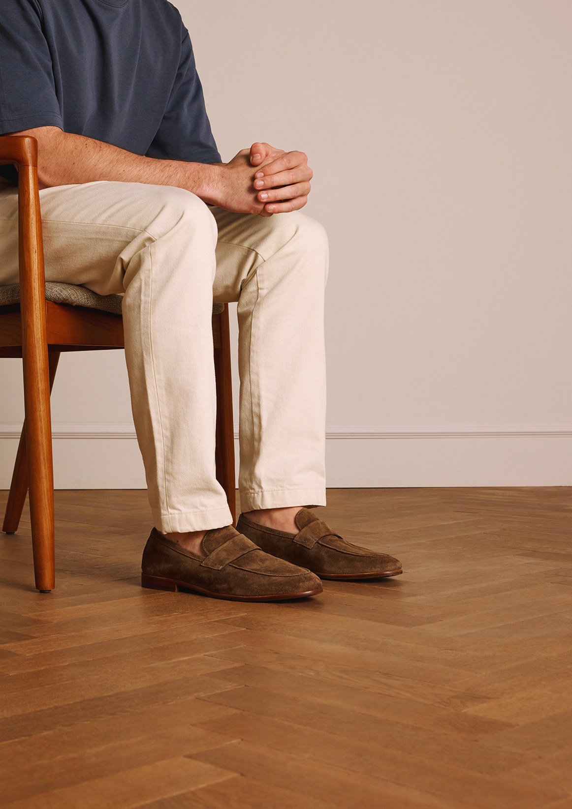 Taupe suéde loafers