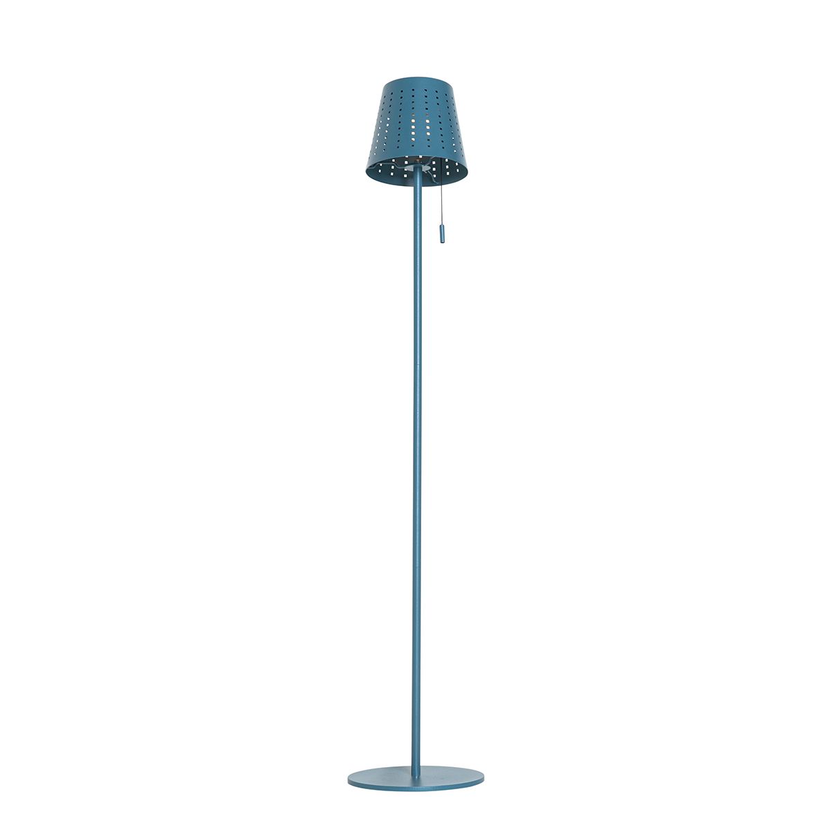 Buiten vloerlamp blauw incl. LED 3-staps dimbaar op solar - Ferre