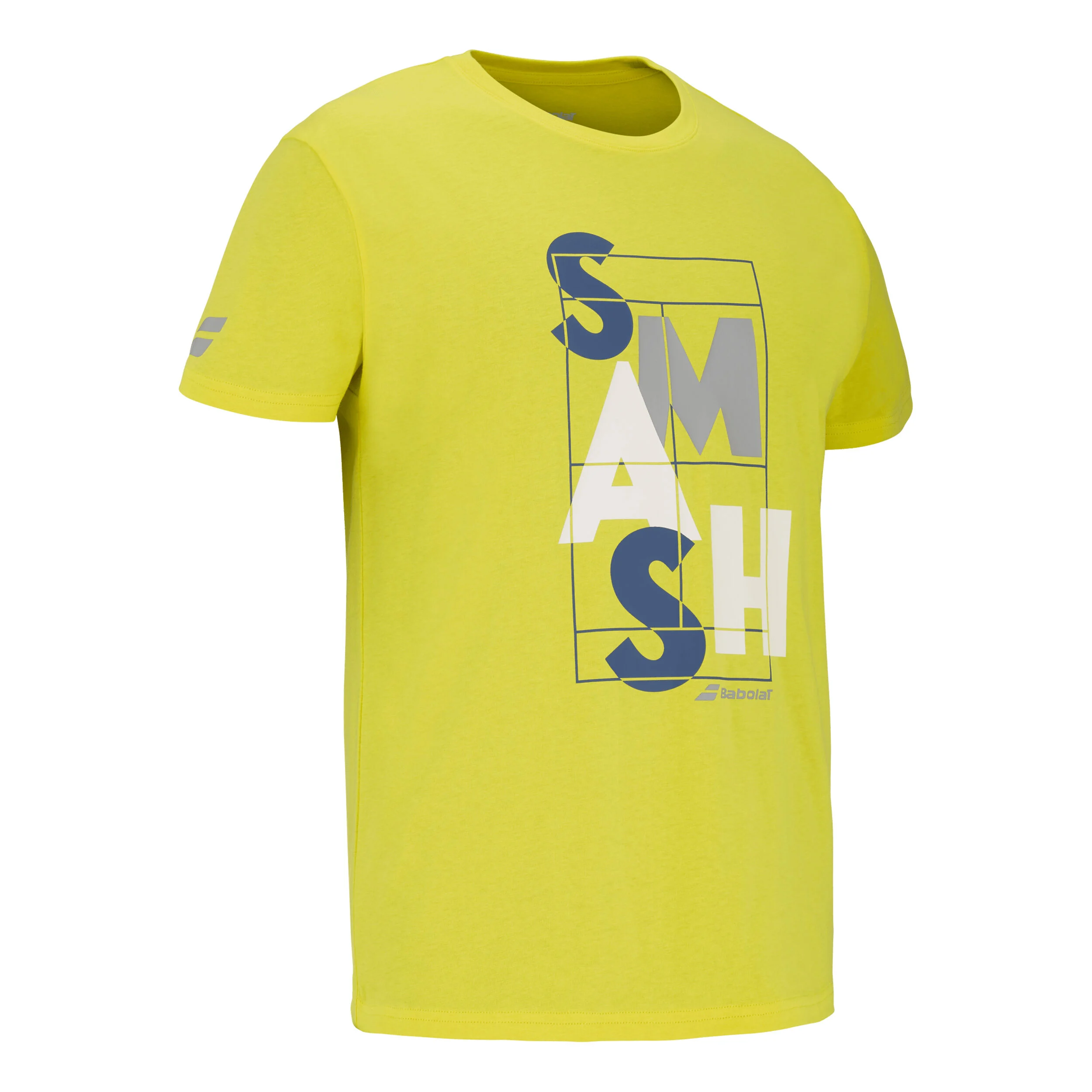 Babolat Exercise Message T-shirt Hommes - Jaune Lemon, Multicouleur