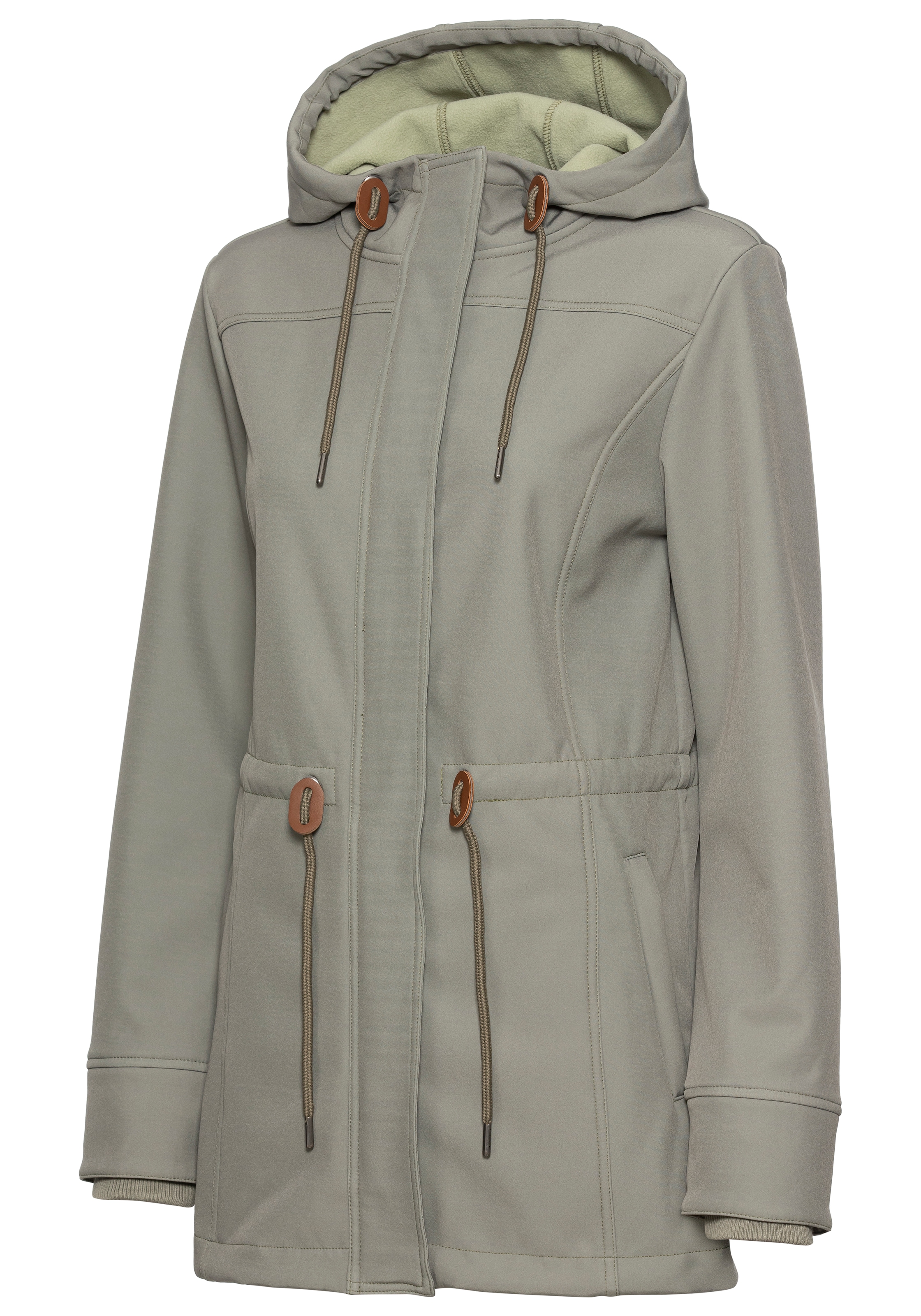 Vivance active Softshelljacke mit Kapuze mit Kordelzug an der Taille