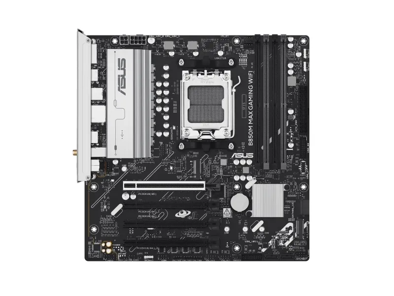 ASUS B850M MAX GAMING WIFI Bundkort - AMD B850 - AMD AM5 socket - DDR5 RAM - Micro-ATX