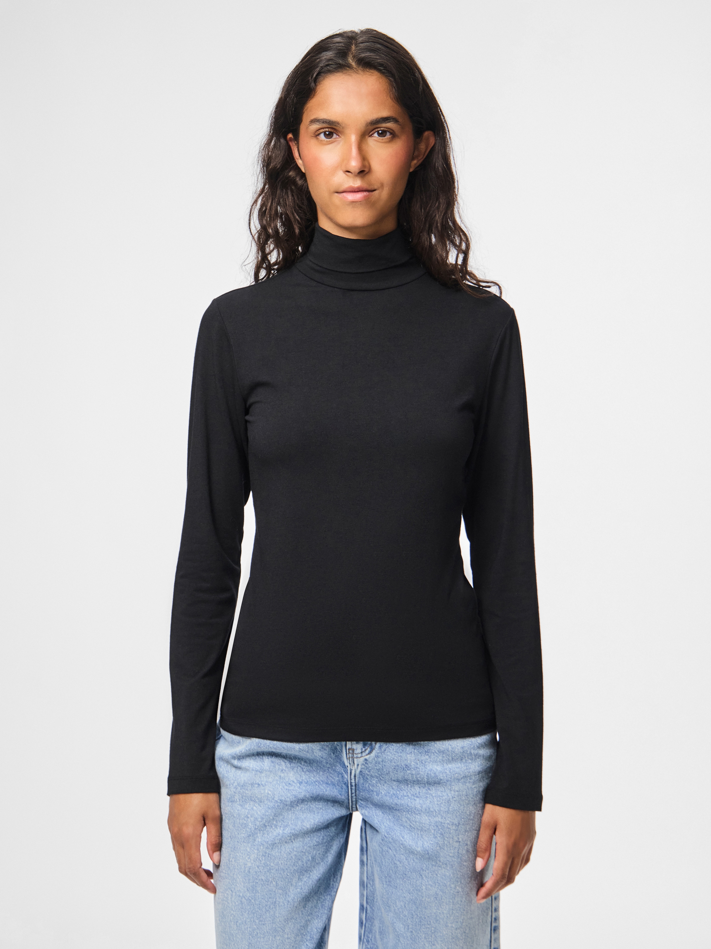 pieces Rollkragenshirt »PCSIRENE LS ROLLNECK TOP JRS NOOS«