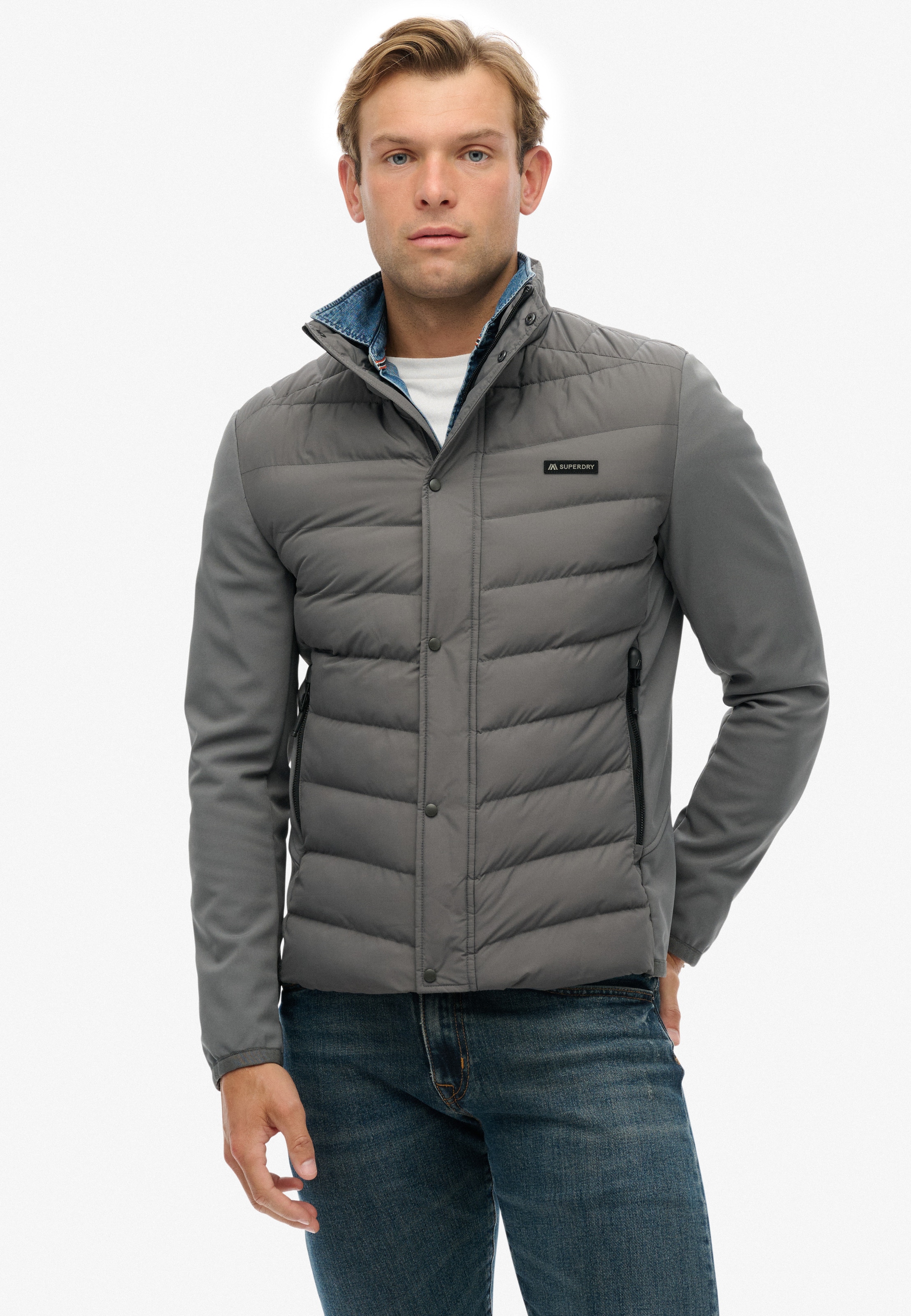 Superdry Steppjacke »STORM POPPER SOFTSHELL JKT« mit Kapuze