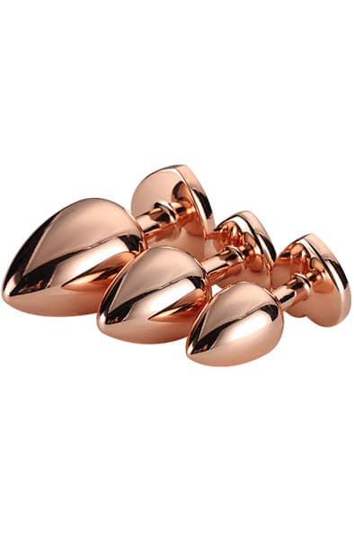 Gleaming Love Rose Gold Plug Set Anaplugger pakke
