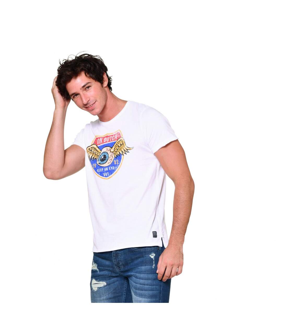T-shirt col V homme Keep an Eye Out