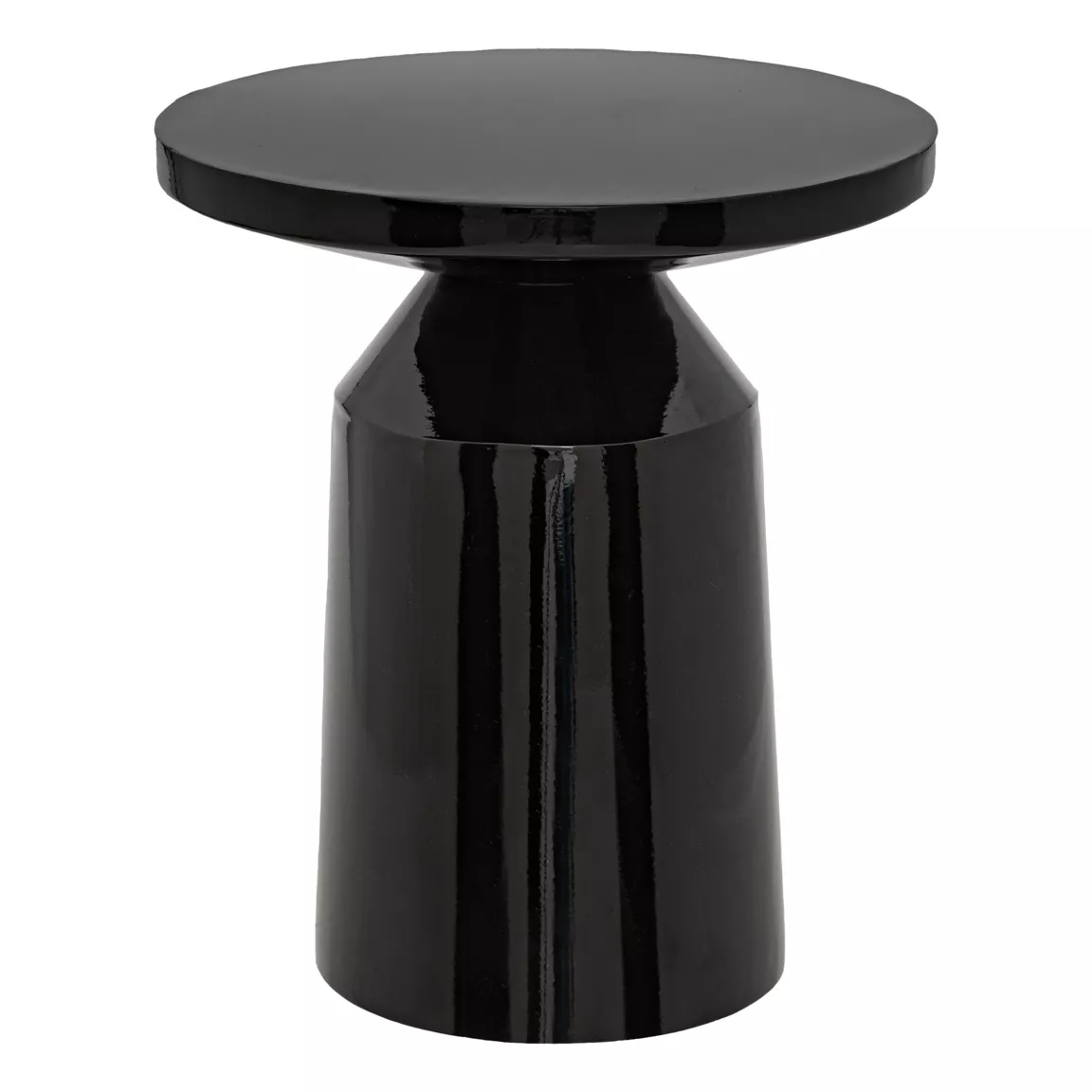 Table à café totem métal (H44 cm) Sita Noir