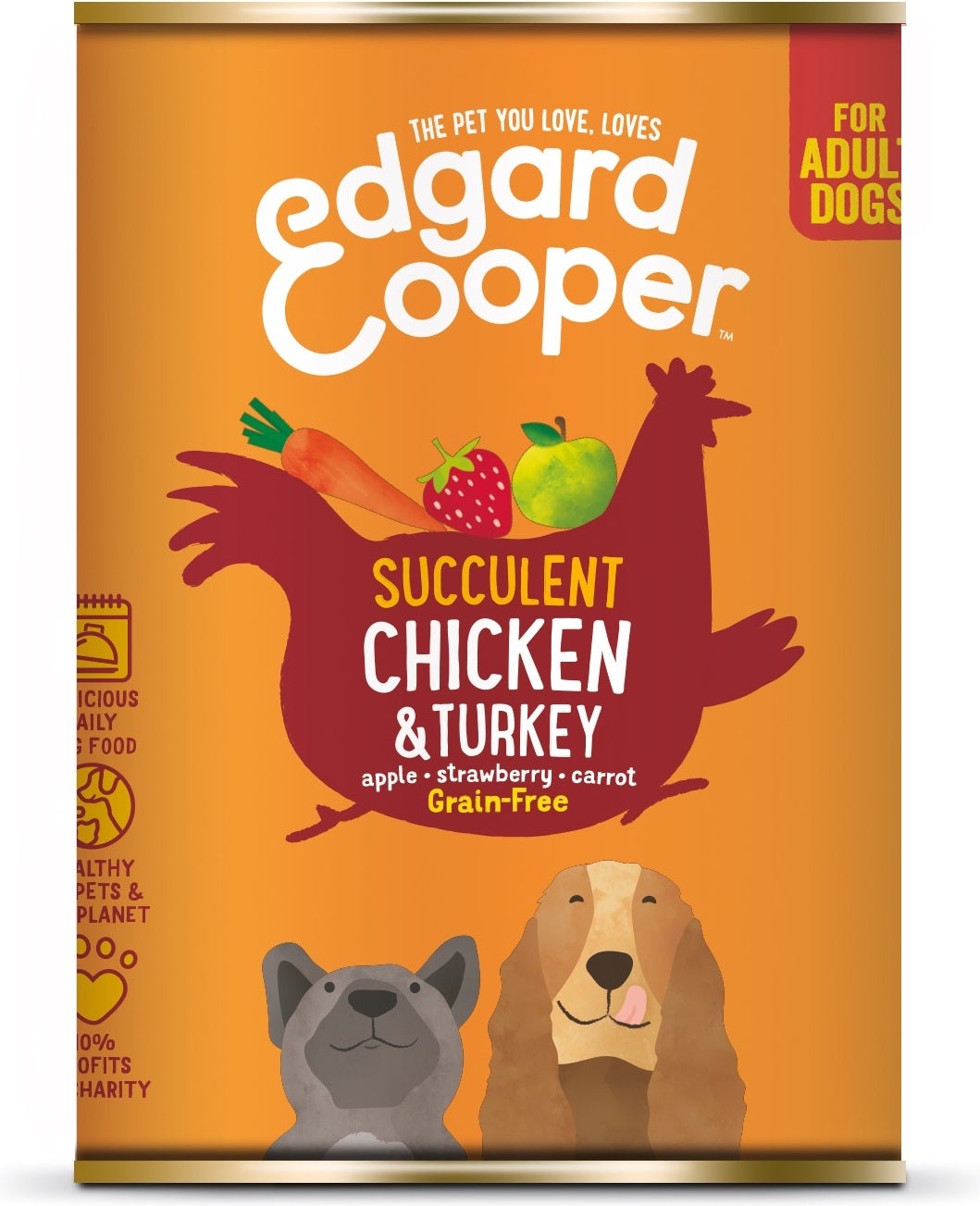 Edgard & Cooper hondenvoer kip en kalkoen adult 400 g