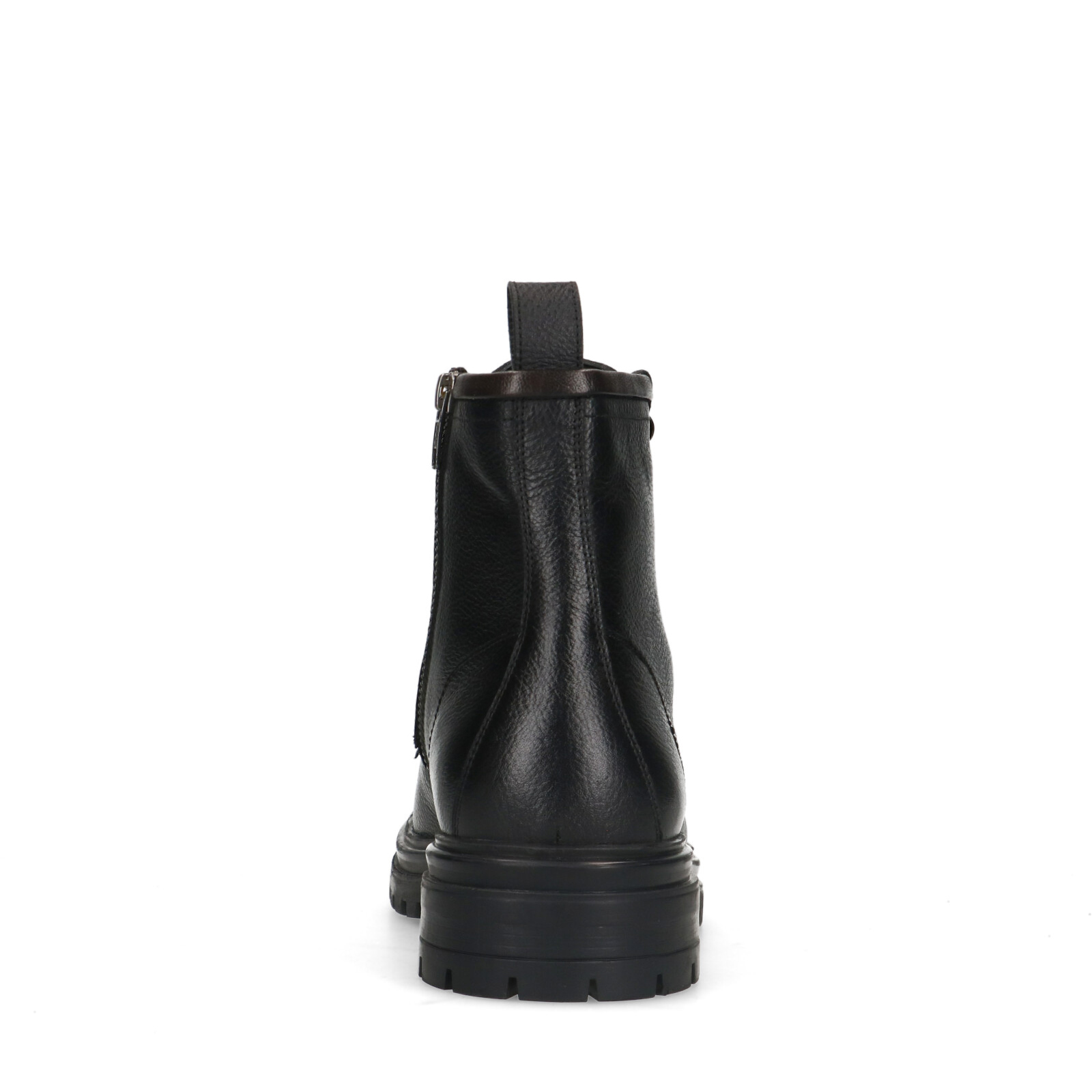 Zwarte leren veterboots