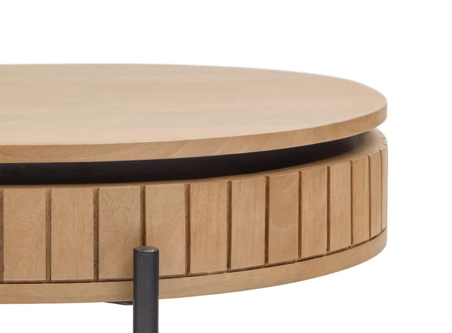 Kave Home Couchtisch LICIA 130 x 65 cm Mango braun