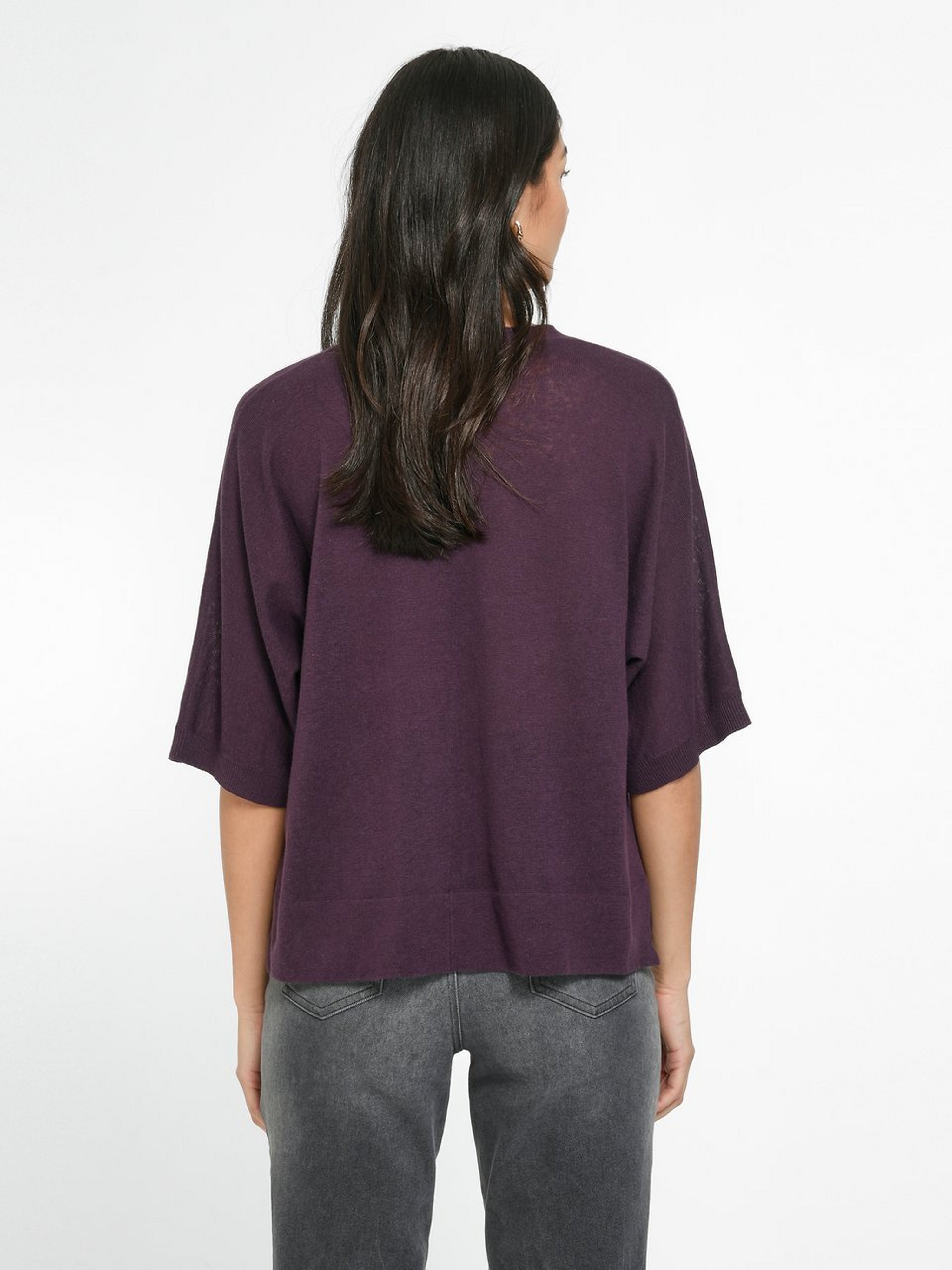 V-Pullover im Oversized-Style