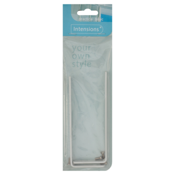 Intensions 15 cm wandsteun gordijnrail Plus wit 2 stuks