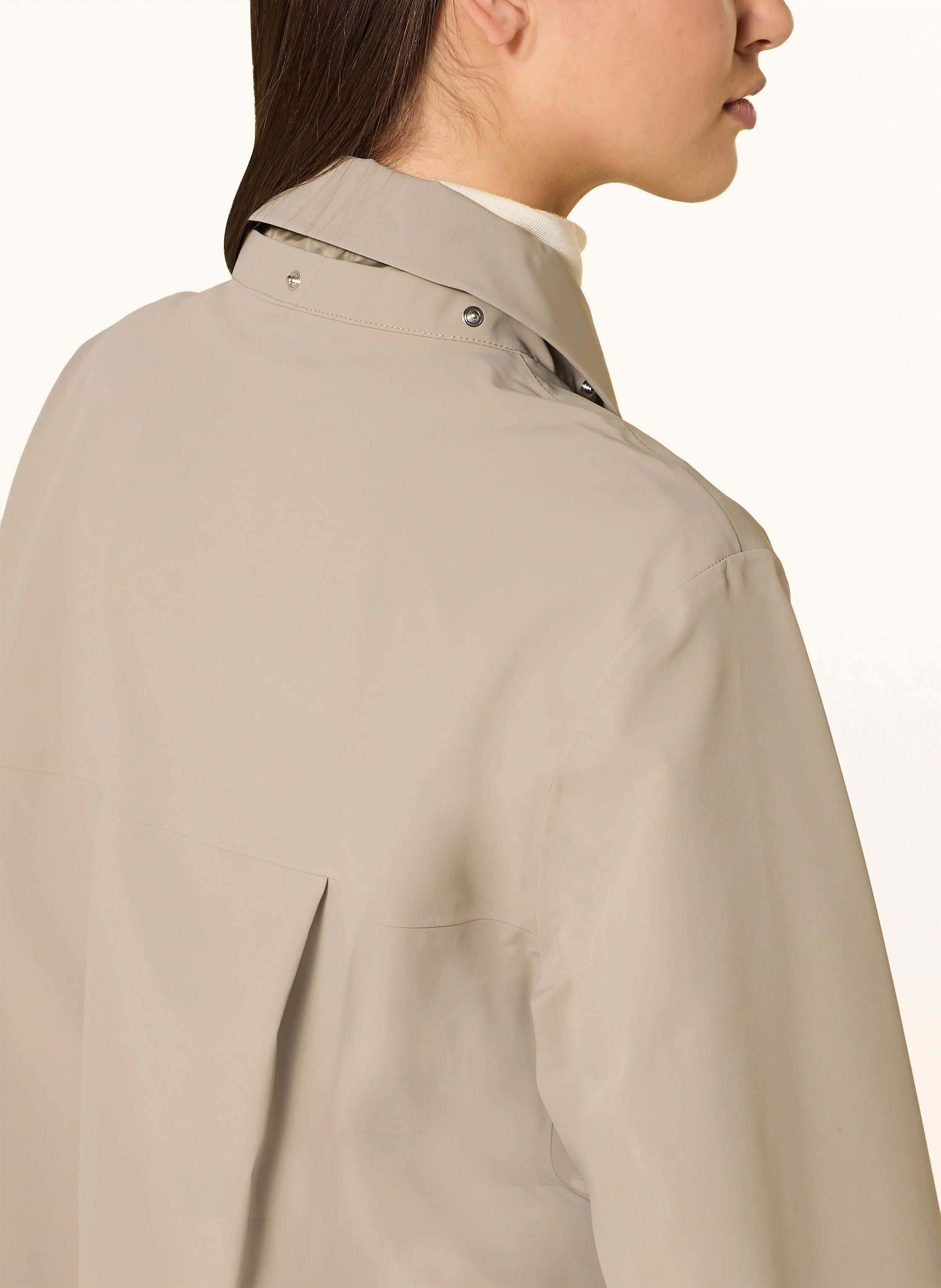 MARC CAIN Trenchcoat mit abnehmbarer Kapuze