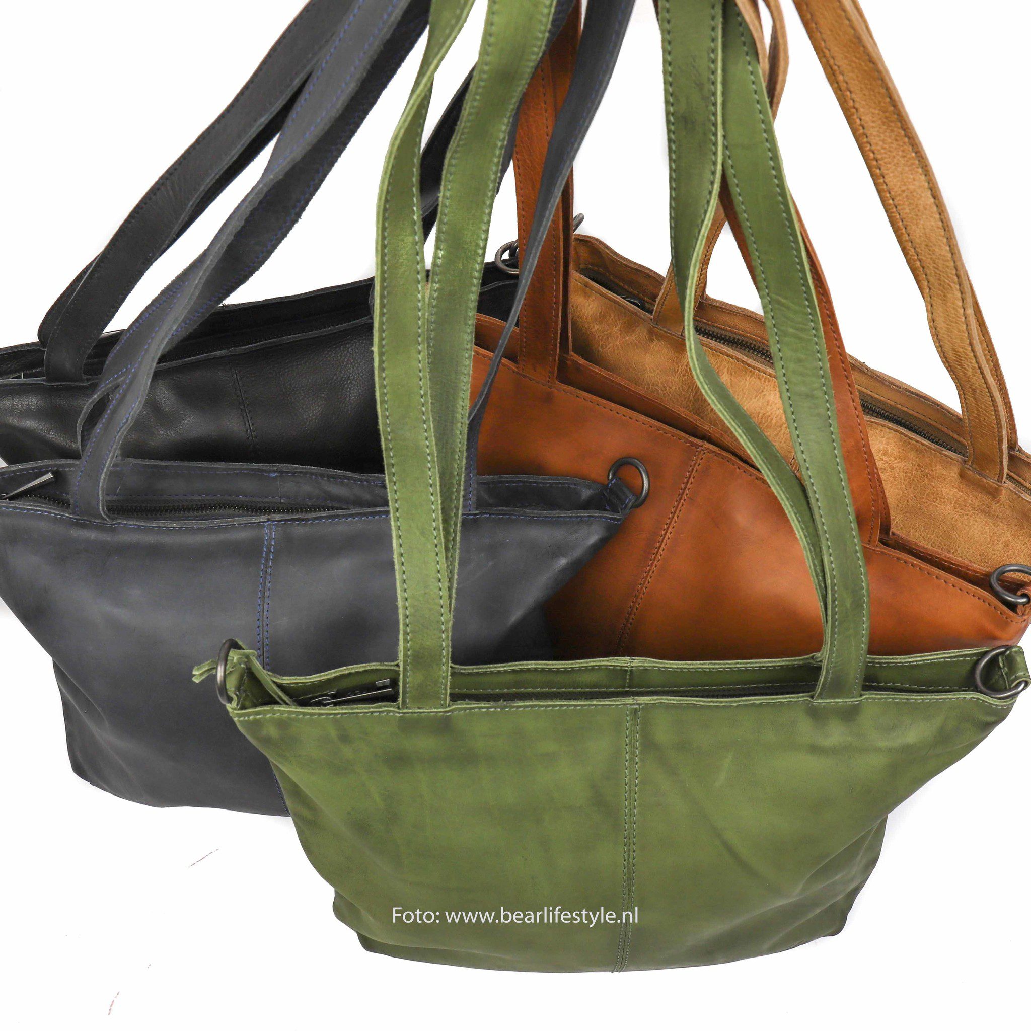 Bear Design Callisto Pelle Hand/ Schoudertas Lola Groen CP1683