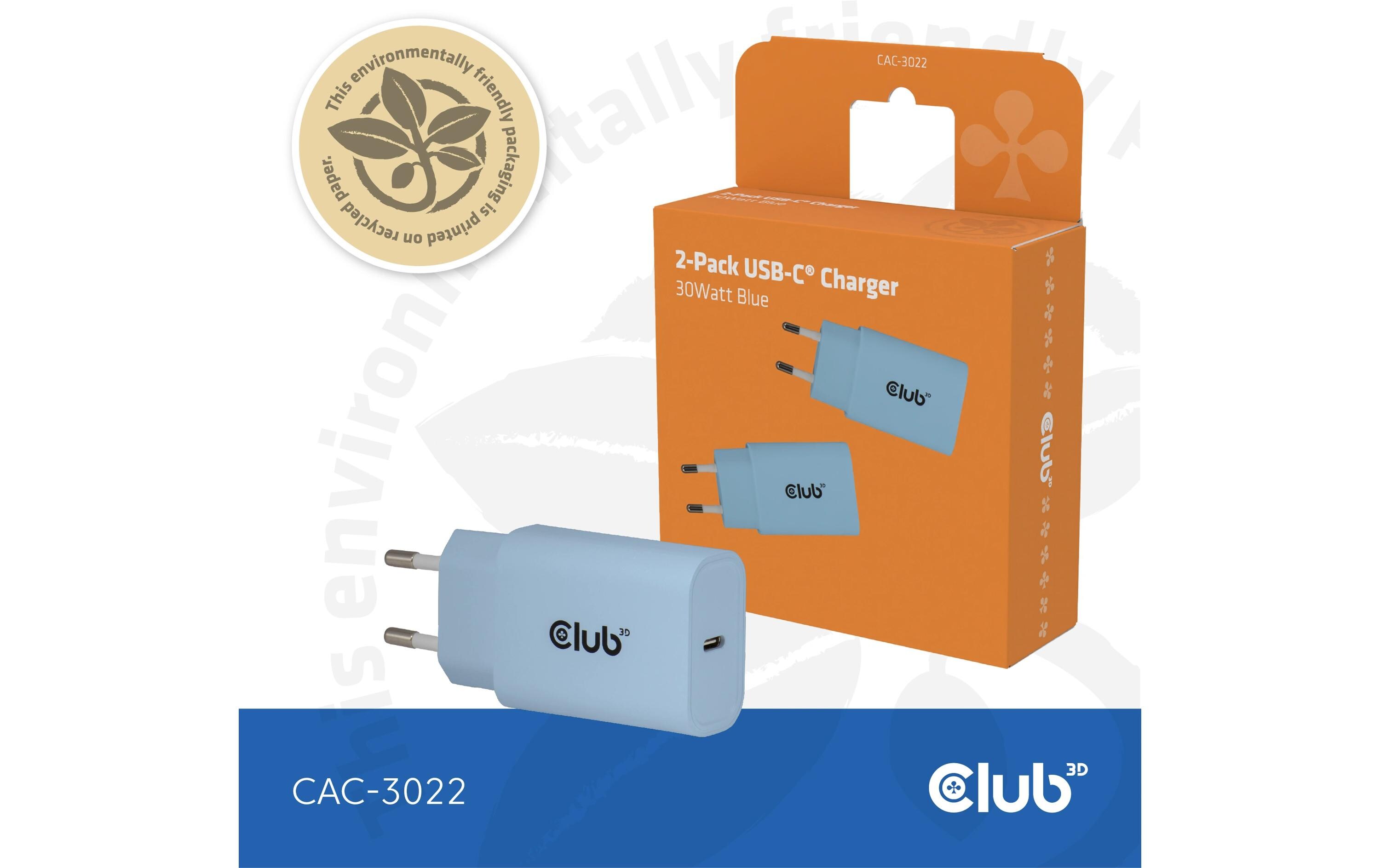 USB-Wandladegerät CAC-3022USB-Wandladegerät mit bis 30Watt Stärke