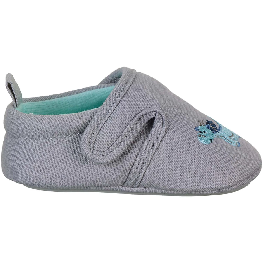 Sterntale Baby-Krabbelschuh Dino rauchgrau