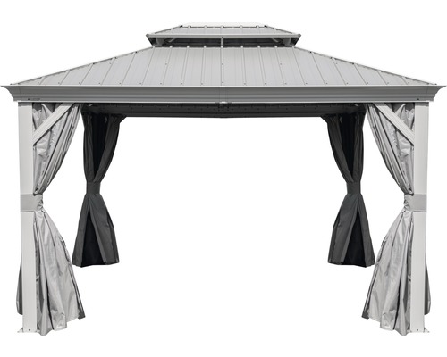 SOJAG Messina paviljoen 12x16 inclusief klamboe 473 x 353 cm champagne