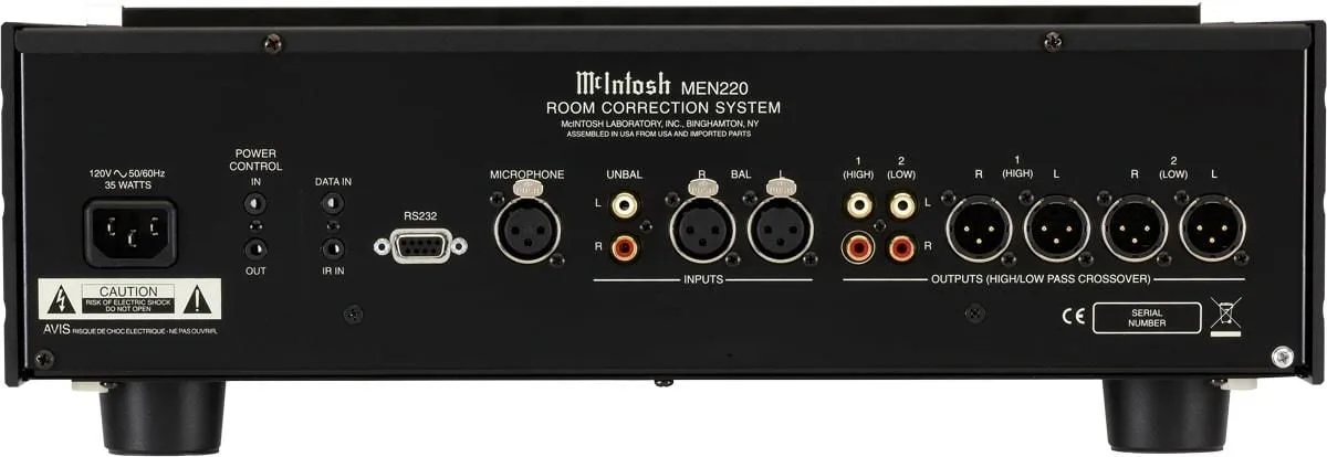 McIntosh MEN220 Égaliseurs et filtres