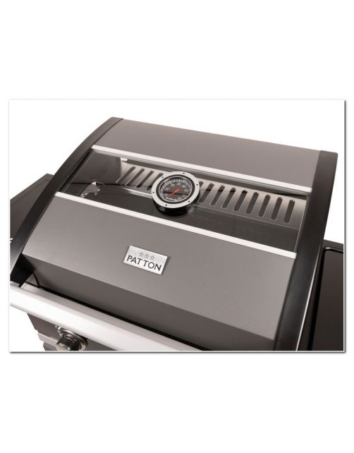 Patton Patio Pro Chef - Multi Grill 4+ Gasbarbecue - Barbecue - 54x133x113 cm 36 kg Grijs Zwart Geschikt Voor 6-10 Personen