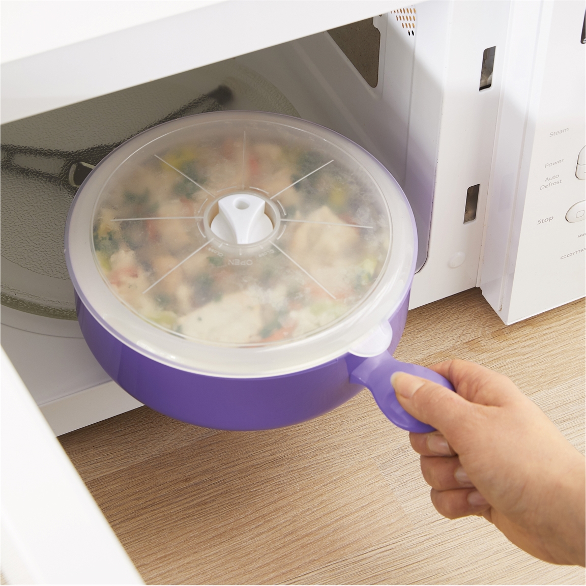 5 casseroles micro-ondes couleur