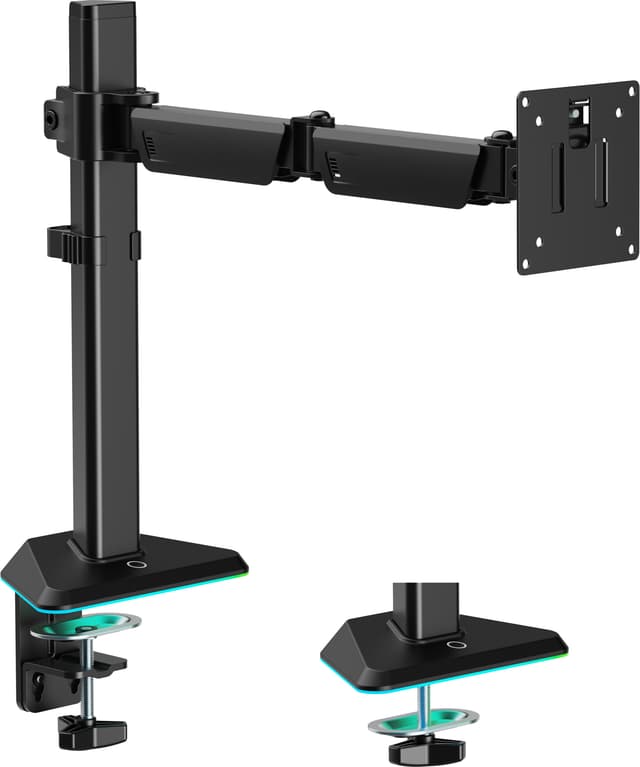 Essentials RGB Articulating skærmarm (sort)