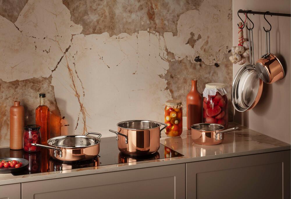 Eva Trio  Kopper kasserolle - 1L
