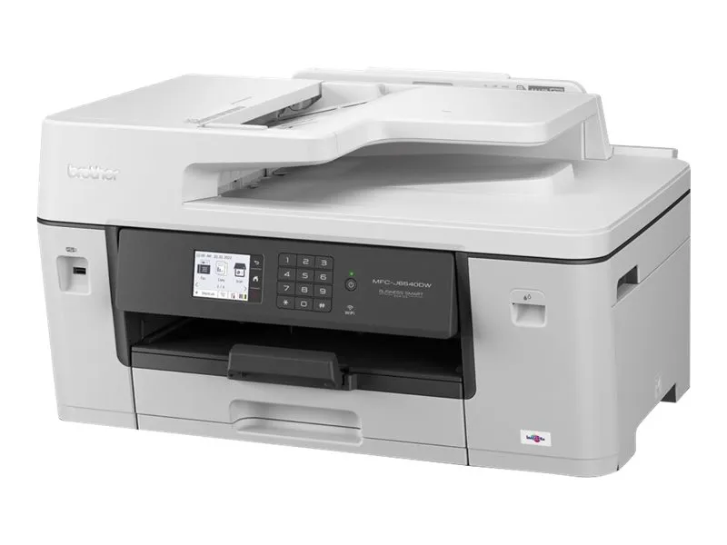 Brother MFC-J6540DWE - Multifunktionsprinter - farve - blækprinter - A3/Ledger (medie) - op til 25 spm (kopiering) - op til 28 spm (udskriver) - 250 ark - 33.6 Kbps - USB 2.0, LAN, Wi-Fi(n) - med 4 måneder EcoPro-abonnement