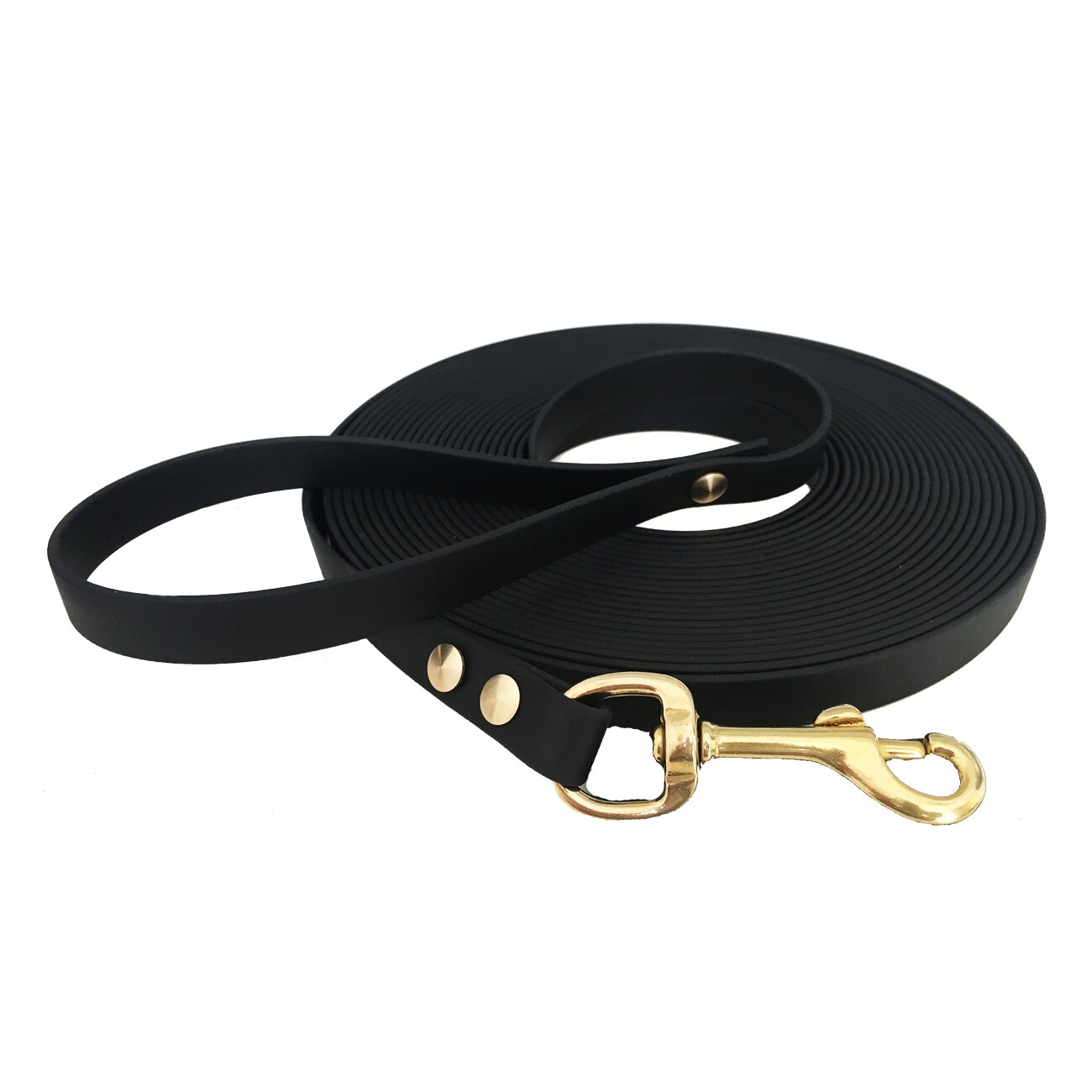 bio-leine 15-25 kg Biothane Schleppleine schwarz 10 m