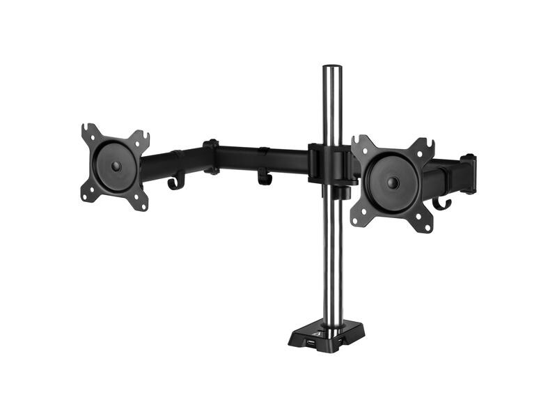 Arctic Cooling Tischhalterung Z2 (Gen 3) bis 30 kg – Schwar Dual-Monitorarm mit USB Hub