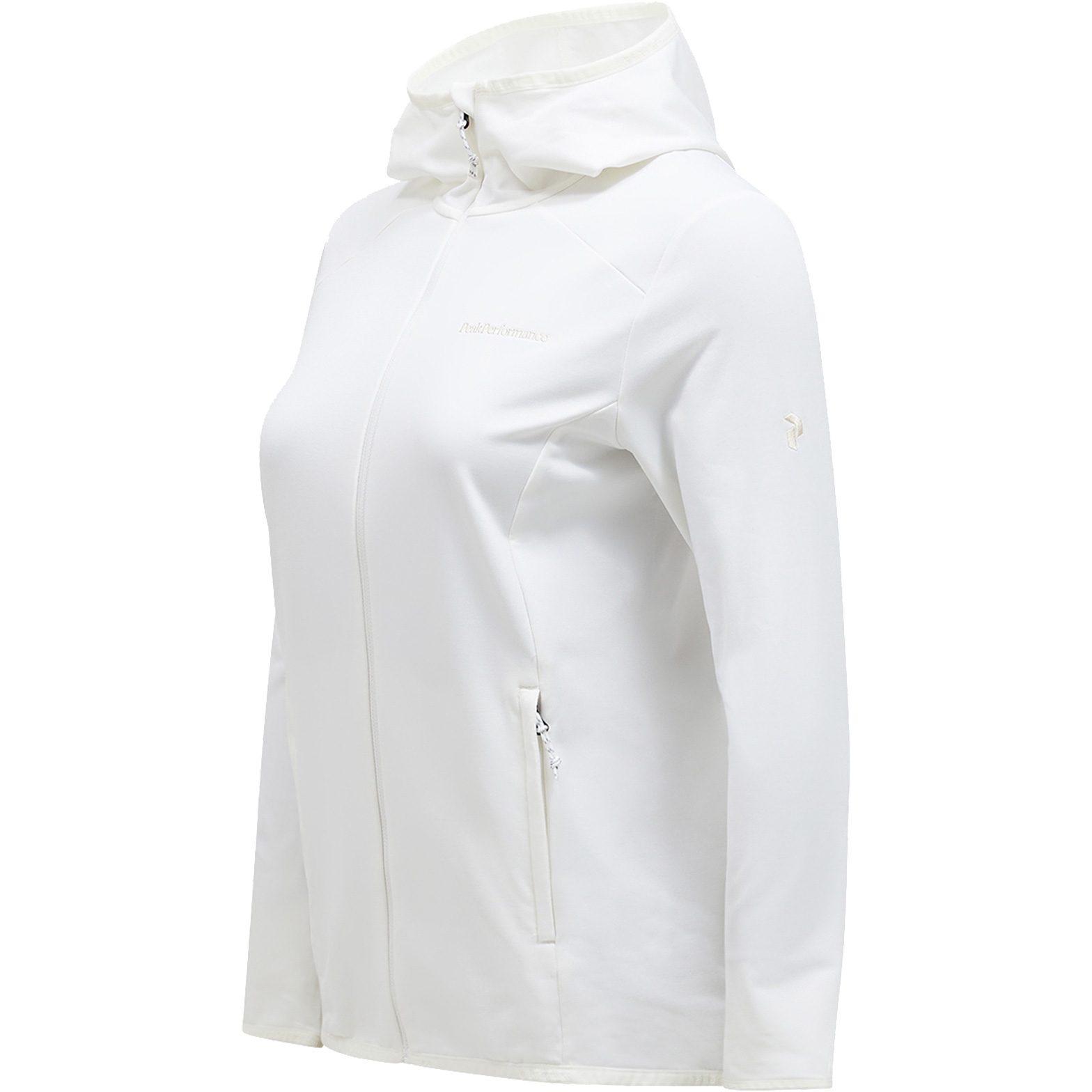Peak Performance Light Zip Hood Damen offwhite