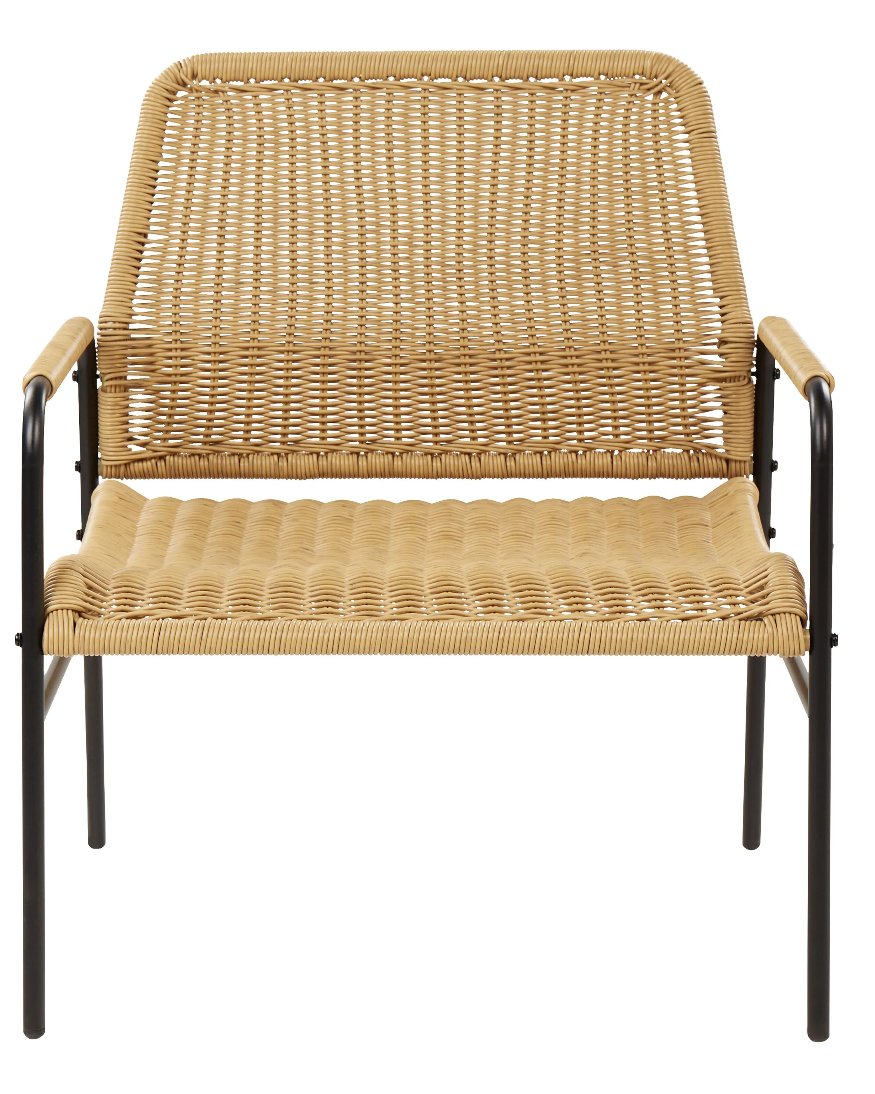 Set van 2 tuinstoelen PRASIMO PE rotan Natuurlijk